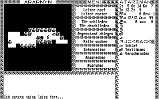 Ararnyn - Die Abenteuer eines Wichtel, Teil I: Das Tal des Riesen atari screenshot